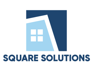 Square - Blue Square House logo design