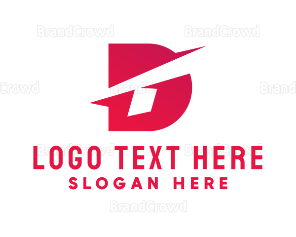 Gradient Tech Letter D Logo