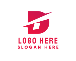 Coaching - Gradient Tech Letter D logo design