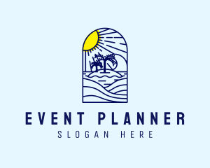 Surf - Sun Beach Ocean logo design