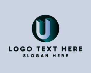 Generic 3D Letter U Logo