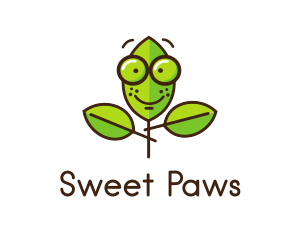Cute - Cute Nerd Plant logo design