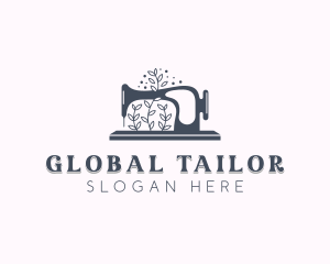 Sewing Machine Tailoring logo design