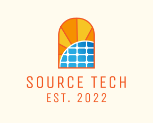 Source - Solar Power Energy logo design