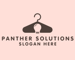 Clothes Hanger Bulb  logo design