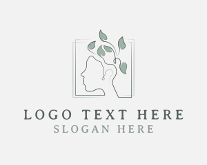 Psychiatrist - Leaf Head Mental Health logo design