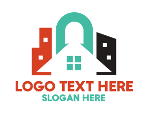 Travel - House Building City logo design