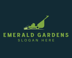 Yard Grass Lawn Mower logo design