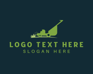 Tools - Yard Grass Lawn Mower logo design
