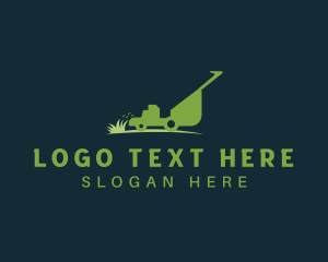 Equipment - Yard Grass Lawn Mower logo design