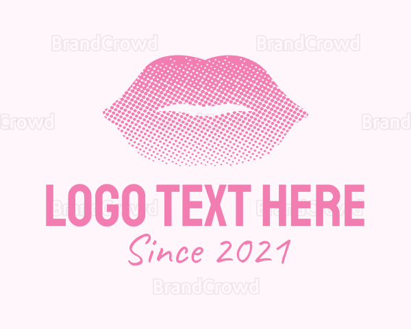 Pink Sexy Lips Cosmetics Logo