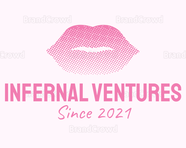 Pink Sexy Lips Cosmetics Logo