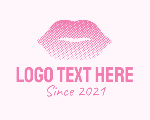 Beauty Products - Pink Sexy Lips Cosmetics logo design