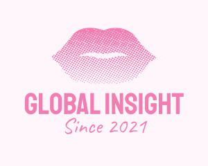 Faminine - Pink Sexy Lips Cosmetics logo design