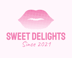 Pink Sexy Lips Cosmetics  logo design