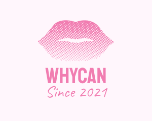 Lip Filler - Pink Sexy Lips Cosmetics logo design