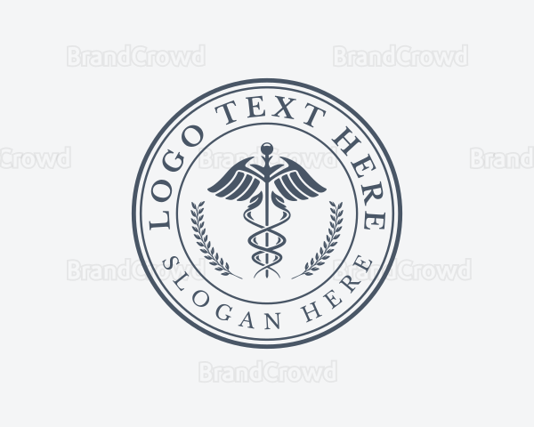 Pharmacy Caduceus Laboratory Logo