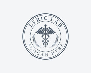 Pharmacy Caduceus Laboratory logo design