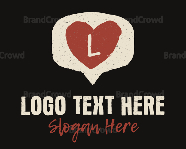 Rustic Heart Chat Logo