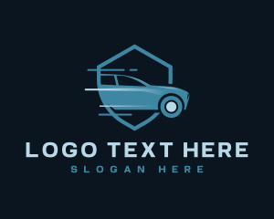 Car Services - Speed Car Shield logo design