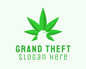 Cannabis Leaf Bird  Logo