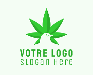 Cannabis Leaf Bird  Logo