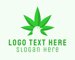 Cannabis Leaf Bird  Logo