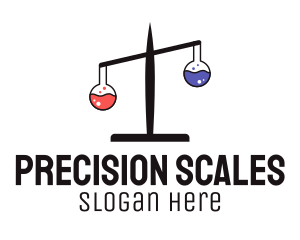 Scales - Laboratory Flask Scale logo design