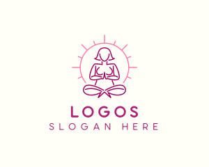 Yoga Spa Wellness Logo