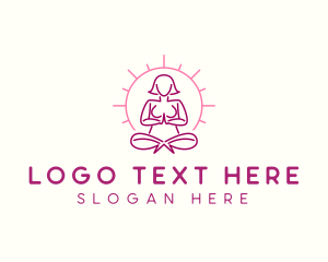 Meditation - Yoga Spa Wellness logo design