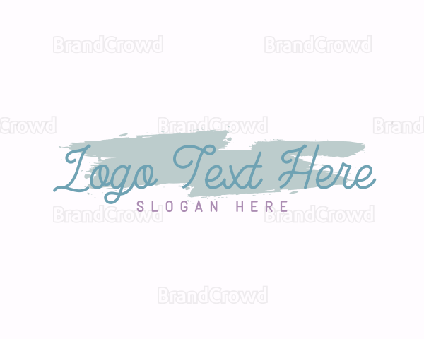 Artsy Calligraphy Wordmark Logo