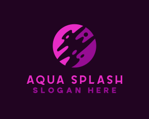 Splash Paint Liquid logo design