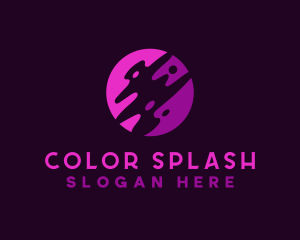 Paint Slime Liquid logo design