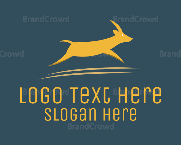 Fast Yellow Gazelle Logo