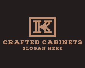 Cabinetry - Western Typography Letter K logo design
