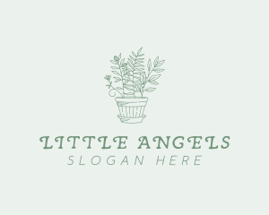 Garden Planter Landscaping Logo