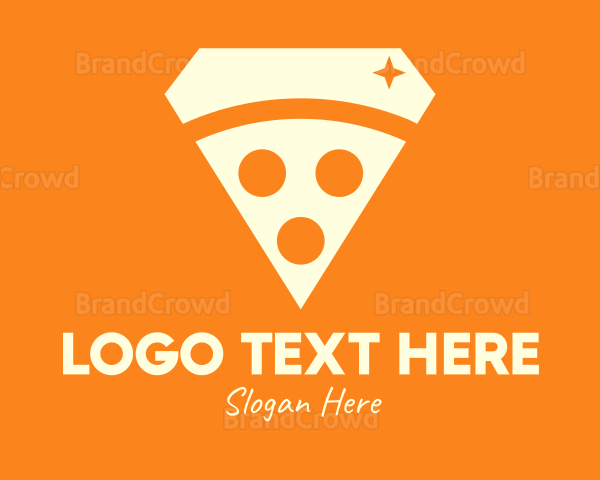 Shiny Pizza Restaurant Logo