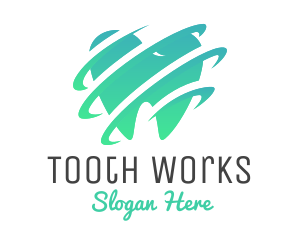 Modern Dentist Tooth logo design