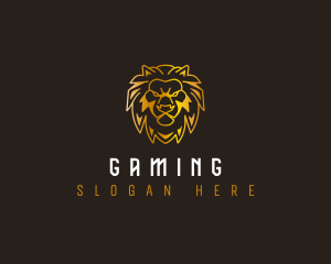 Hunter - Modern Lion Face logo design