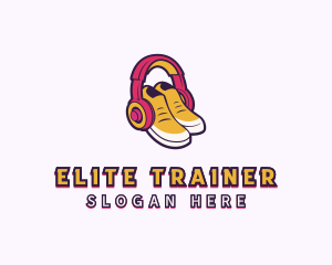 Headphones Streetwear Sneakers logo design