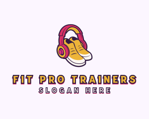 Trainers - Headphones Streetwear Sneakers logo design