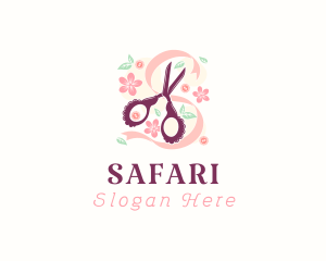 Colorful - Scissors Craft Flowers logo design