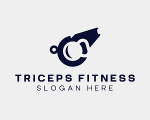 Fitness Kettlebell Whistle logo design