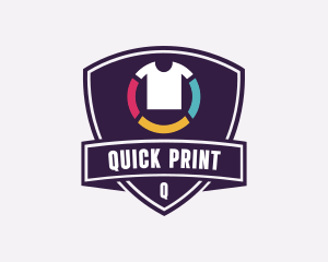 Shield T-Shirt Printing logo design