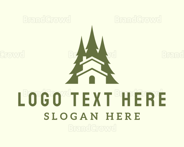 Forest Tree Cabin Logo