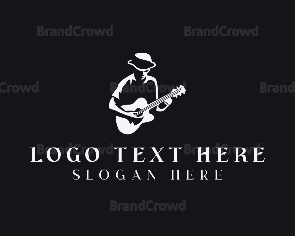 Guitar Musician Concert Logo