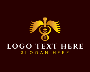 Treatment - Medical Caduceus Clinic logo design