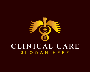 Medical Caduceus Clinic logo design