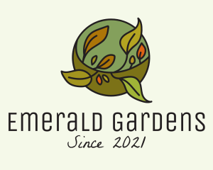 Nature Autumn Garden logo design