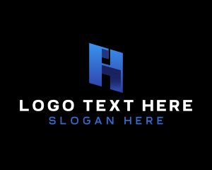 Application - Cyber Tech Digital Letter A logo design